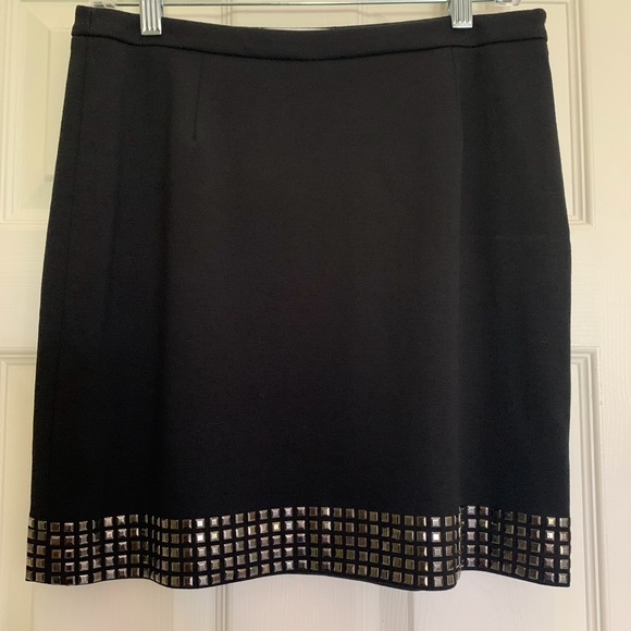 Sold…MICHAEL KORS Black Studded Skirt - Picture 1 of 4